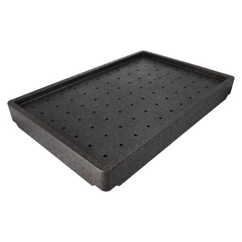 17 x Kühlaufsatz EPP 60 cm x 40 cm x 8,5 cm schwarz "Gastro-Norm 1/1" für Trockeneis