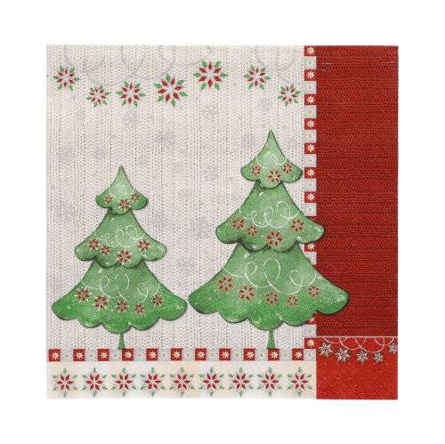15 x 20 Servietten, 3-lagig 1/4-Falz 33 cm x 33 cm "Winter Harmony"