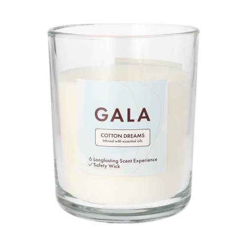 6 x "GALA" Duftkerze im Glas Ø 10,5 cm · 12,4 cm weiss - Cotton Dreams "Tokio Large"