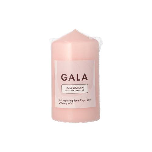 6 x "GALA" Duft-Stumpenkerze Ø 58 mm · 110 mm rose - Rose Garden