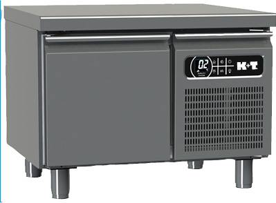 K+T Snacktiefkühltisch GN 1/1, Korpushöhe 475 mm, abgekantete Arbeitsplatte, 1 Abteil, steckerfertig