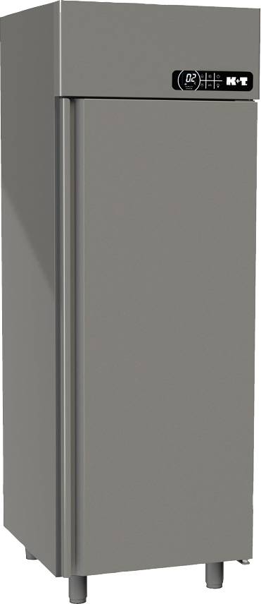K+T Umlufttiefkühlschrank GN 2/1, mit CNS-Tür, Zentralkühlung