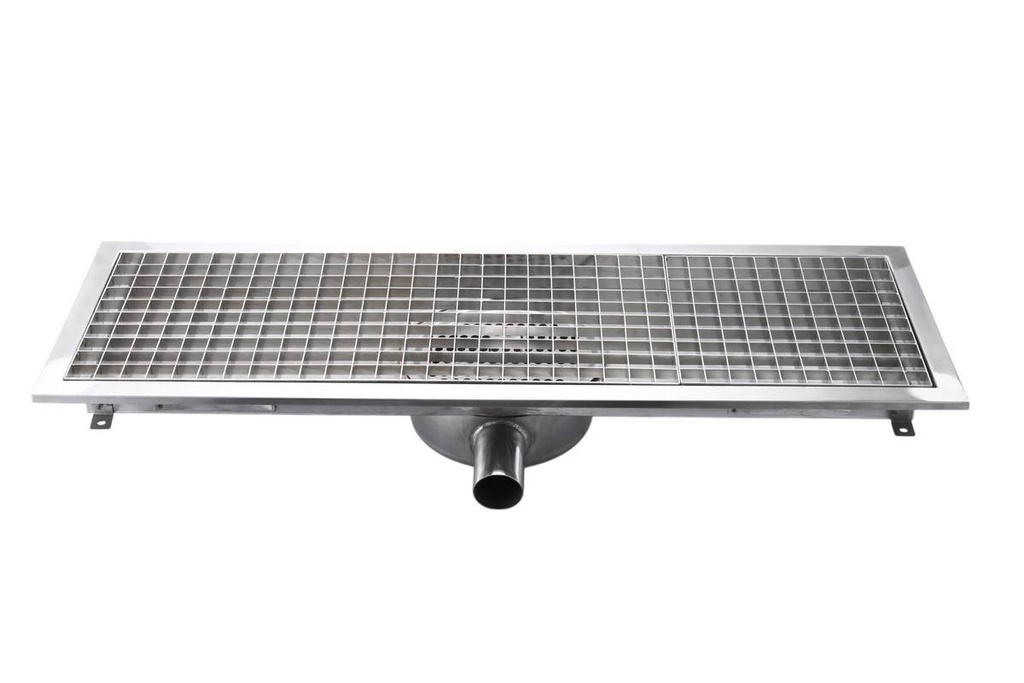 Bodenablauf aus Edelstahl - 900 x 300 x 133 mm