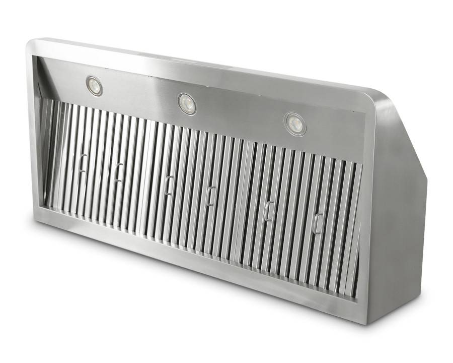Dunstabzugshaube aus Edelstahl - mit Motor - 1.200 x 560 x 250 mm