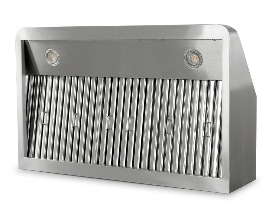 Dunstabzugshaube aus Edelstahl - mit Motor - 900 x 560 x 250 mm