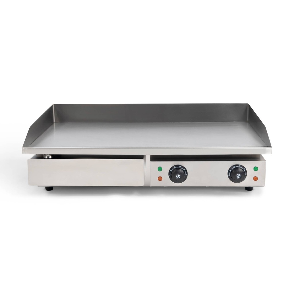 Elektro Grillplatte - 3,5 kW - Edelstahl - Glatt