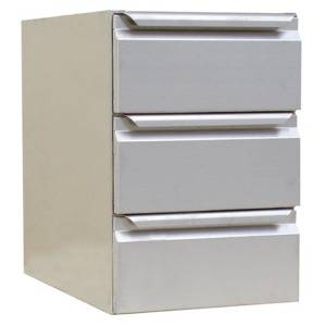 Shubladenreihe für Tisch Höhe 900, 400 x 630 x 590 mm