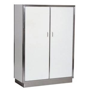Porzellanschrank 3 aus Edelstahl, 1880 x 580 x 1800 mm