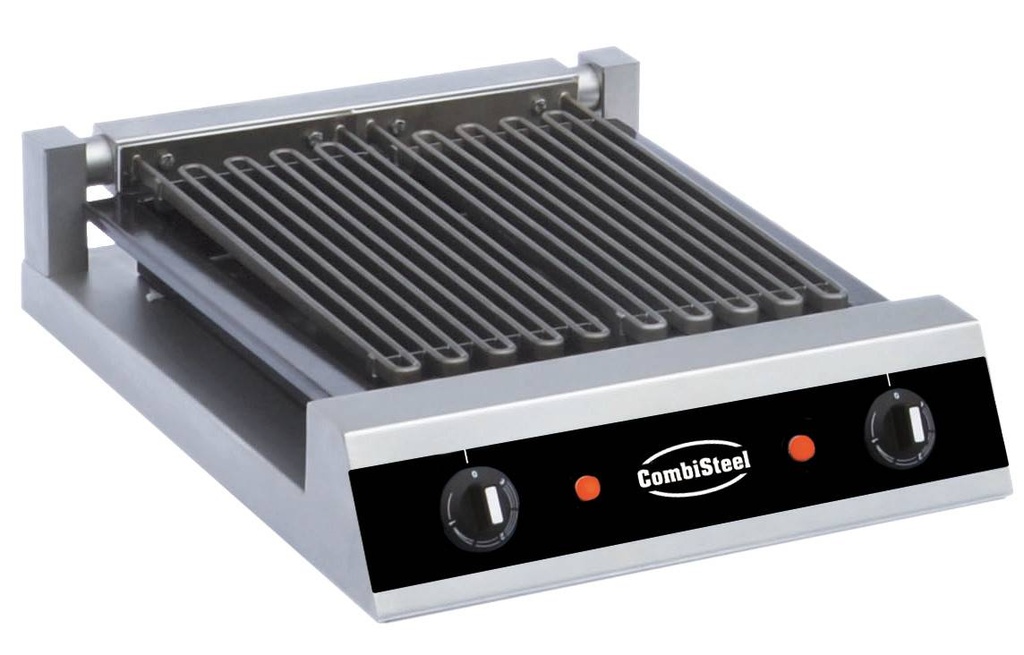 Wassergrill 2 Elemente aus Edelstahl, 435 x 545 x 130 mm