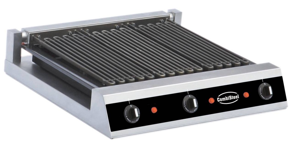 Wassergrill 3 Elemente aus Edelstahl, 600 x 545 x 130 mm