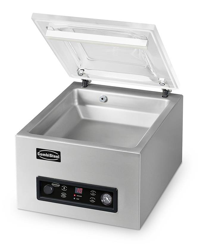 Vakuummaschine Smooth aus Edelstahl, 525 x 450 x 370 mm