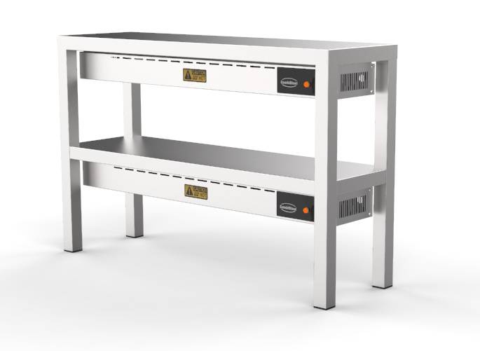 Aufsatzbord Keramisch aus Edelstahl, 250 W, 1000 x 300 x 650 mm