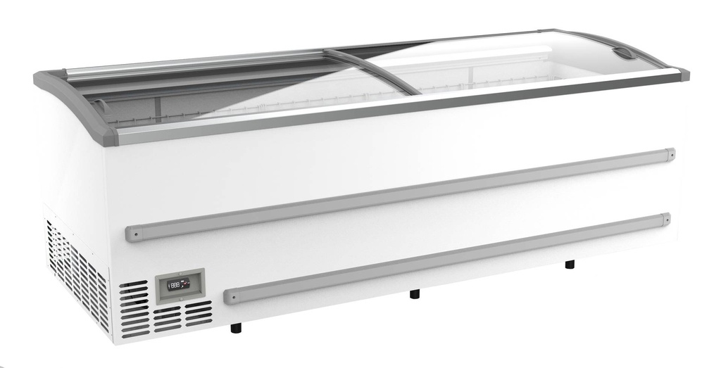 Supermarkt Tiefkühltruhe 2500, 2508 x 952 x 894 mm, weiß