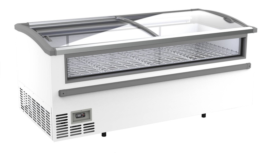 Supermarkt Tiefkühltruhe 2125, 2124 x 952 x 894 mm, weiß