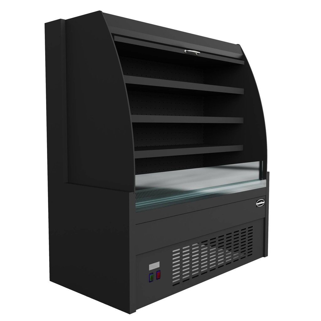Kühlvitrine 1.5, 1500 x 660 x 1500 mm, schwarz