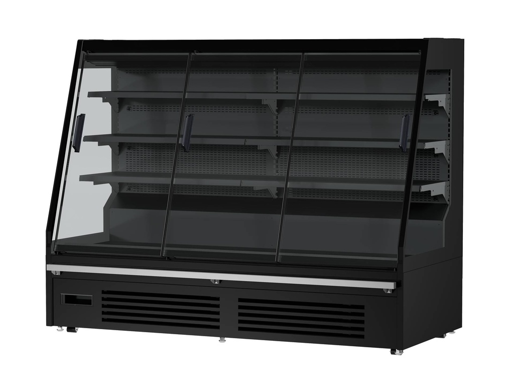 Wandkühlung Maikel, 1935 x 740 x 1500 mm, 460 L, schwarz