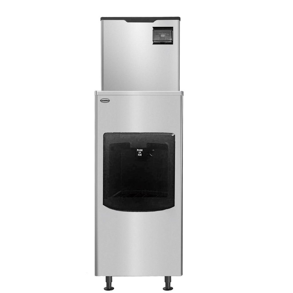 Eisspender 60KG aus Edelstahl, 560 x 855 x 1923 mm