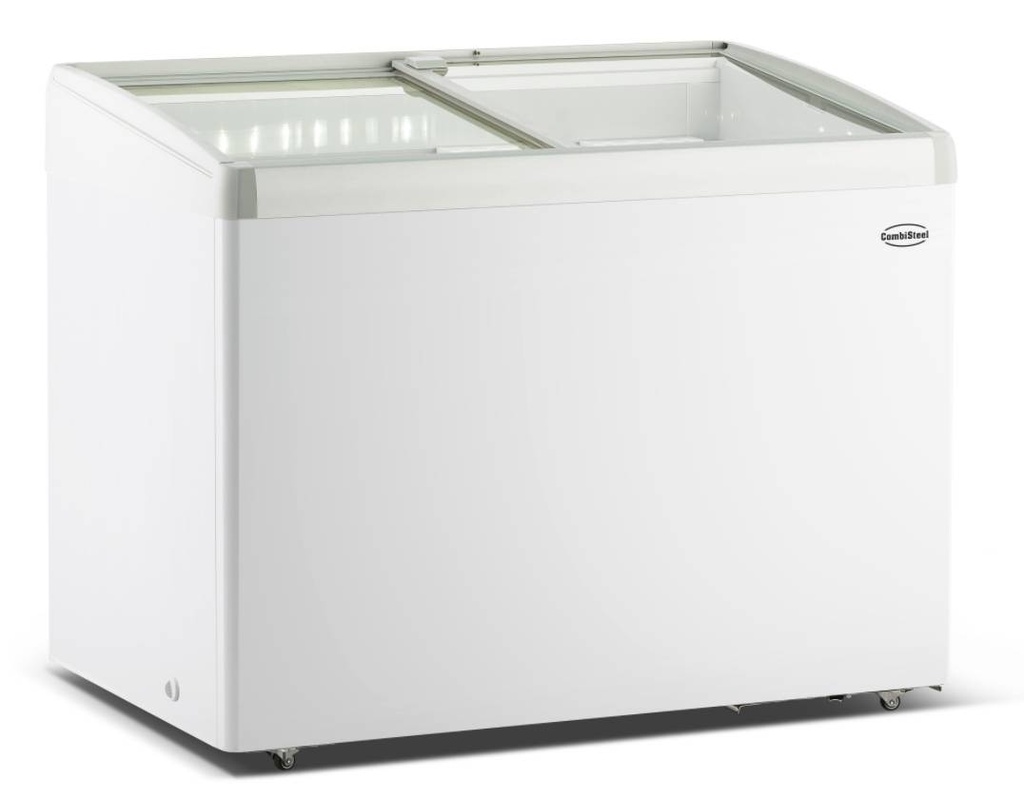 Tiefkühltruhe Glasdeckel Lotte aus ABS Kunststoff, 336 L, weiß