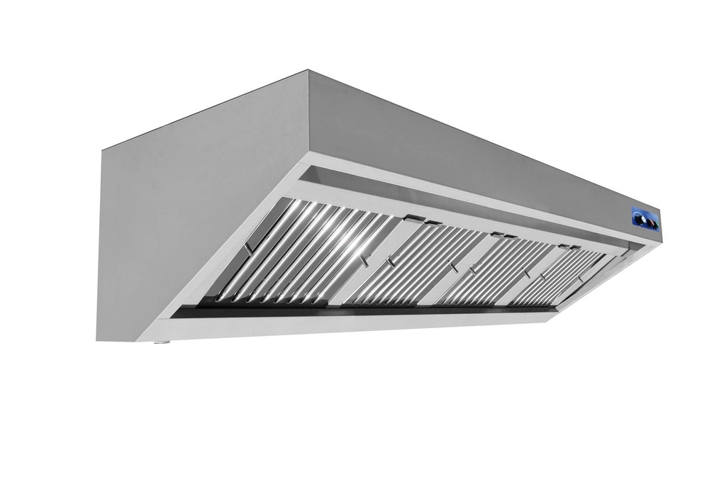 900 Wandhauben Komplett, 1600 x 900 x 450 mm, edelstahl