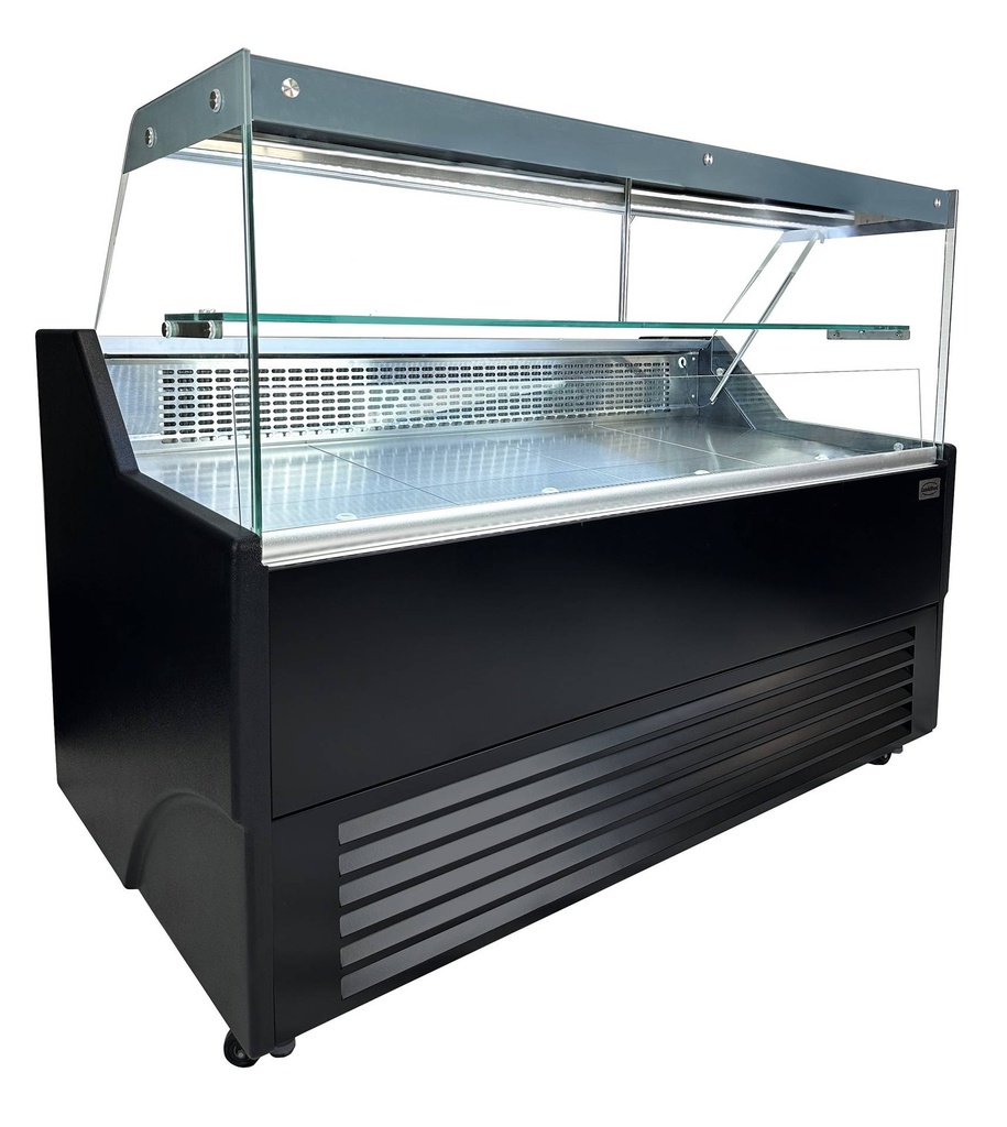 Kühlvitrine Wesley 2.0, schwarz / edelstahl