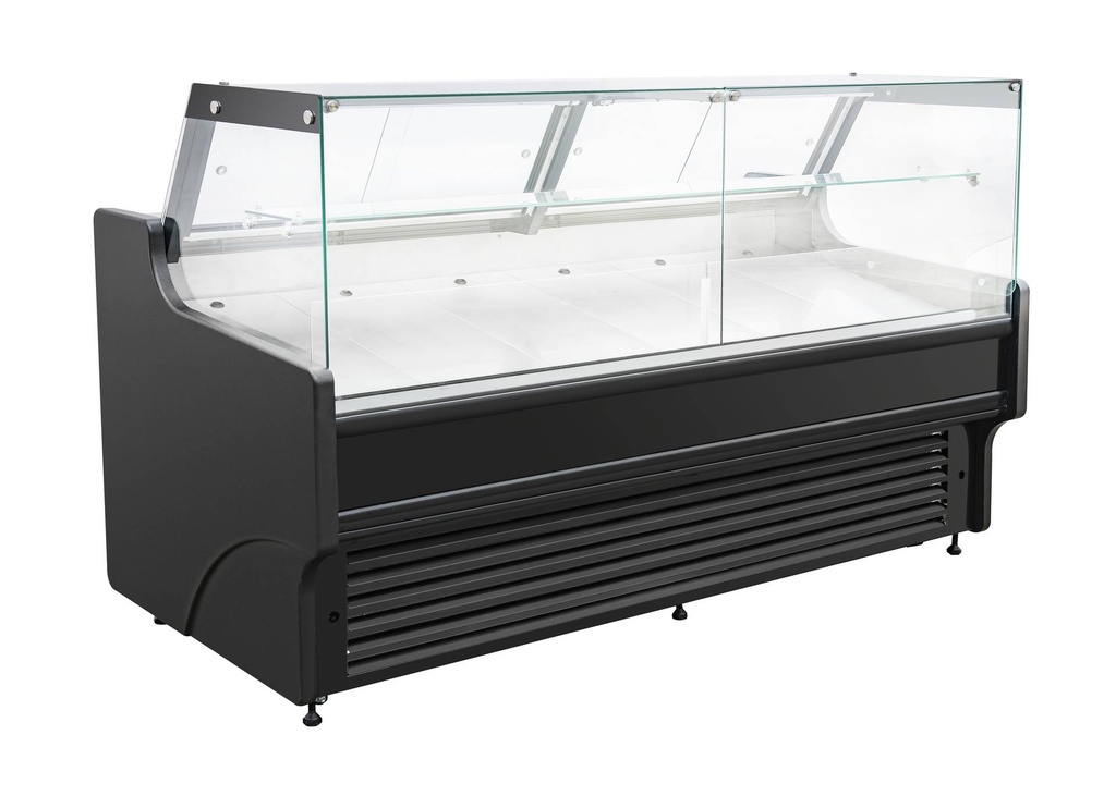 Kühlvitrine Thomas 1.5, 1580 x 940 x 1200 mm, schwarz