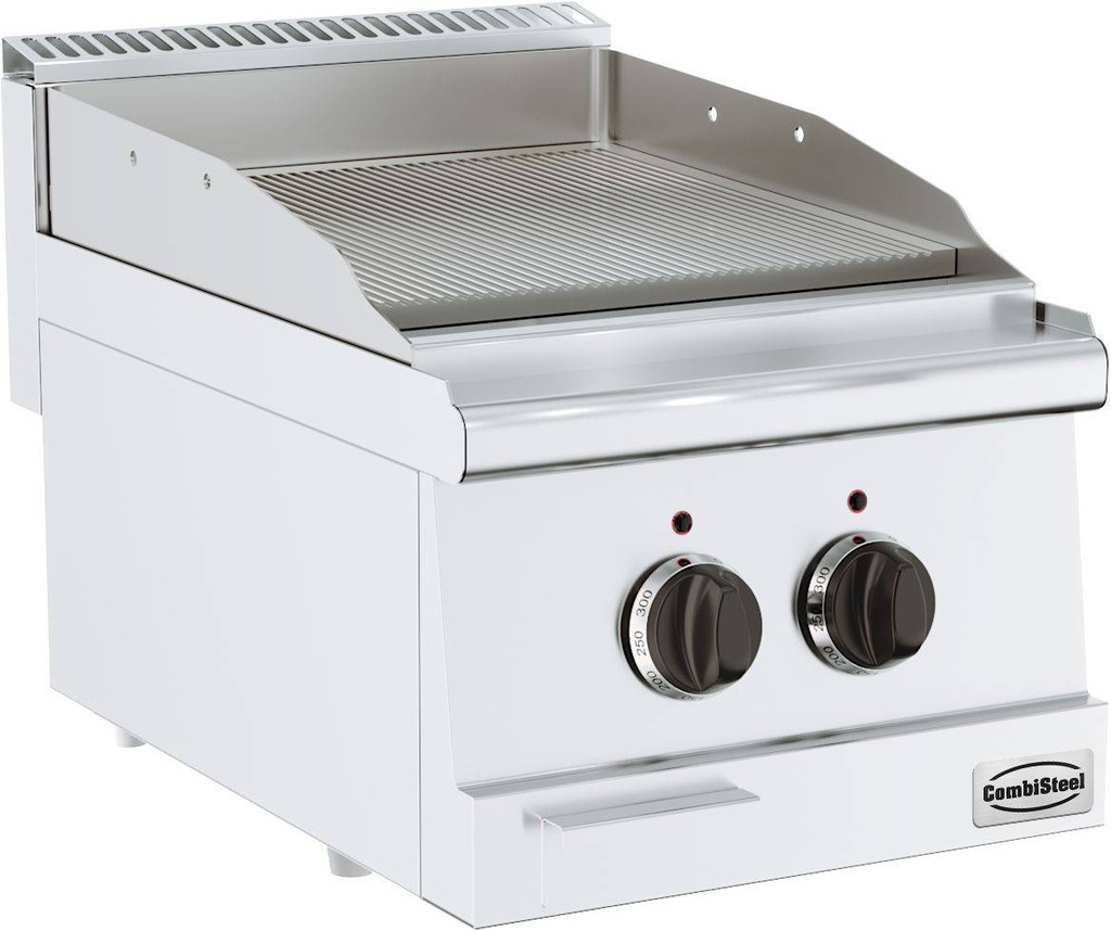 Base 600 Elektro Grillplatte Gerillt, 400 x 600 x 300 mm