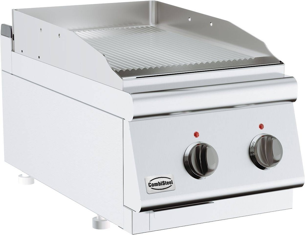 Base 700 Elektro Grillplatte Gerillt, 400 x 700 x 300 mm