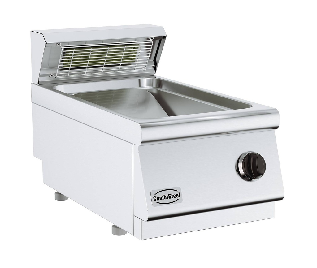 Base 700 Pommes Frites aus Edelstahl, 400 x 700 x 300 mm