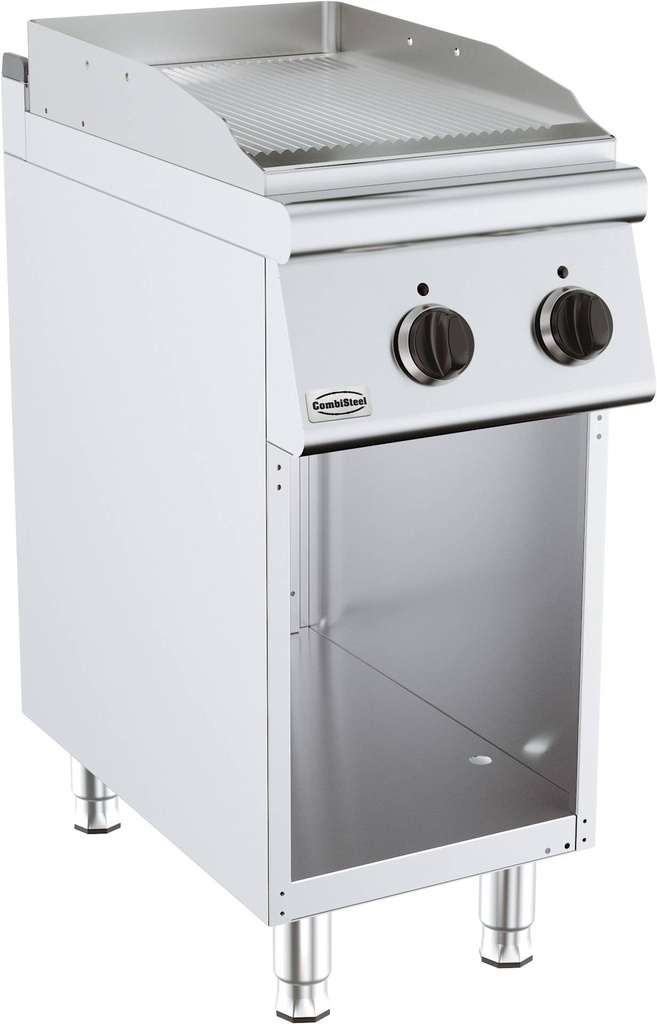 Base 700 Elektro Grillplatte Gerillt, 400 x 700 x 900 mm