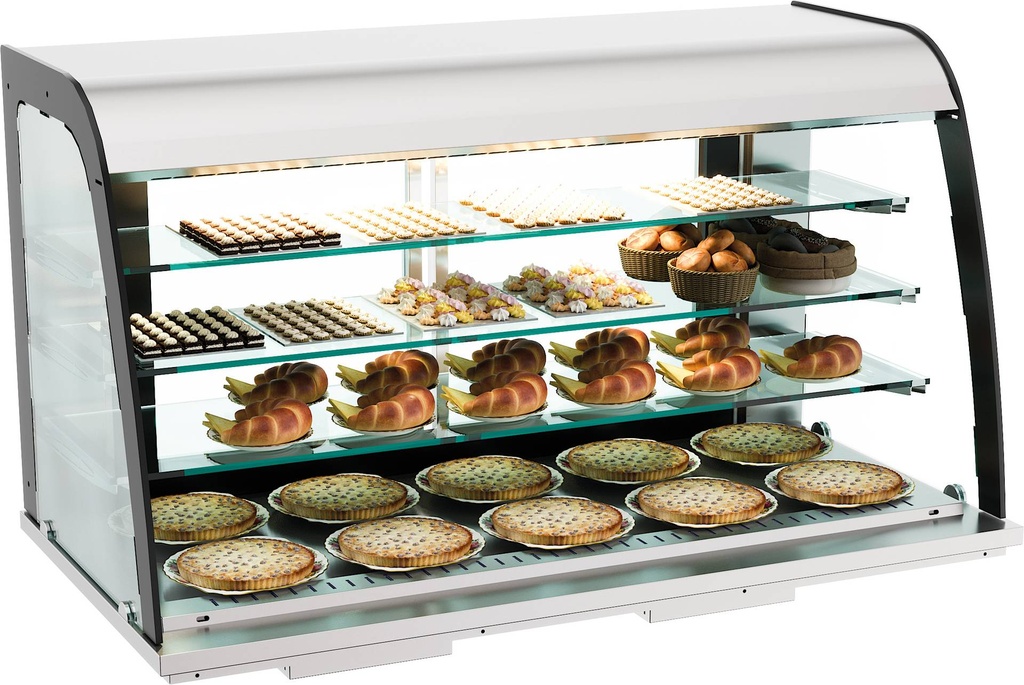 Einbau Neutral Vitrine Offen, 155 L, 1400 x 700 x 850 mm