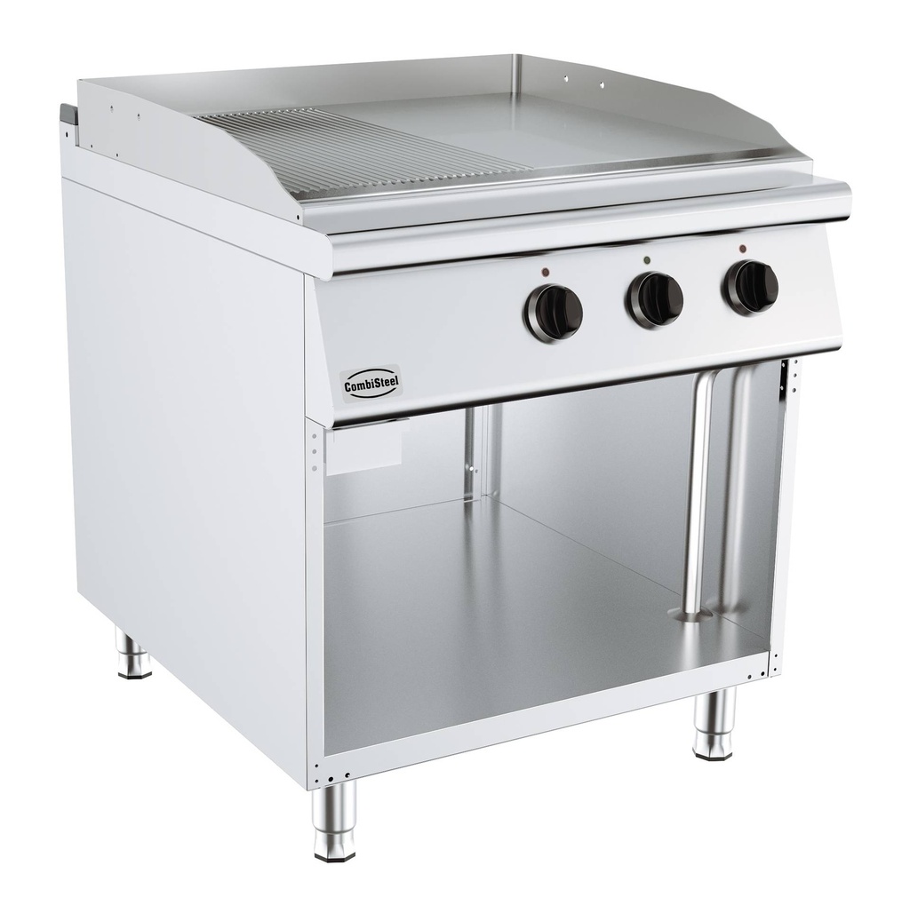 Base 900 Elektro Grillplatte Gerillt, 800 x 900 x 900 mm