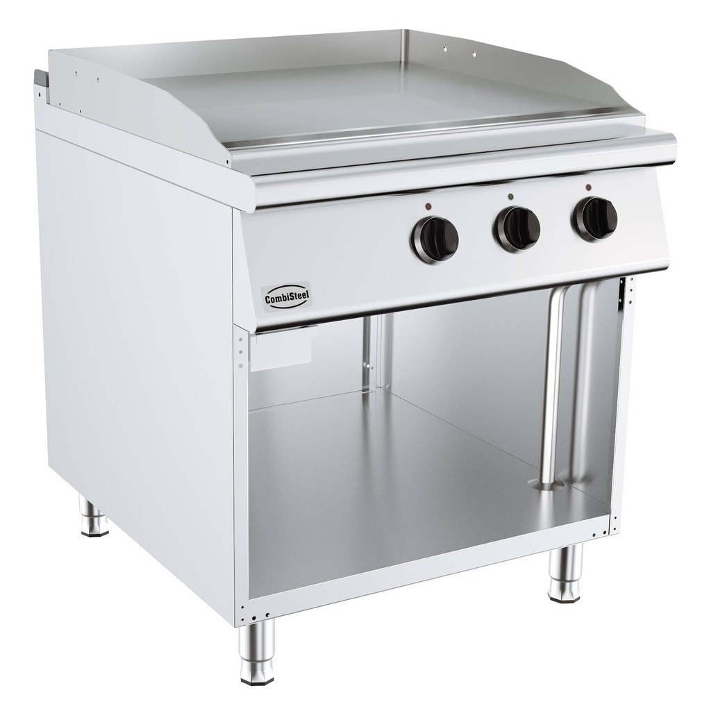 Base 900 Elektro Grillplatte Chrom, 800 x 900 x 900 mm