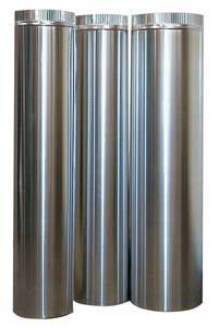 Rundes Abflussrohr Ø aus Aluminium, 1000 mm, Ø 300 mm