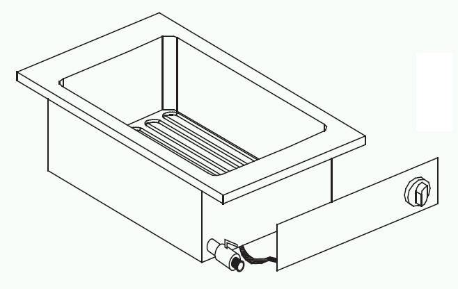 Elektrofriteusen, 1 x 10 L, 400 x 600 x 356 mm, 10 L
