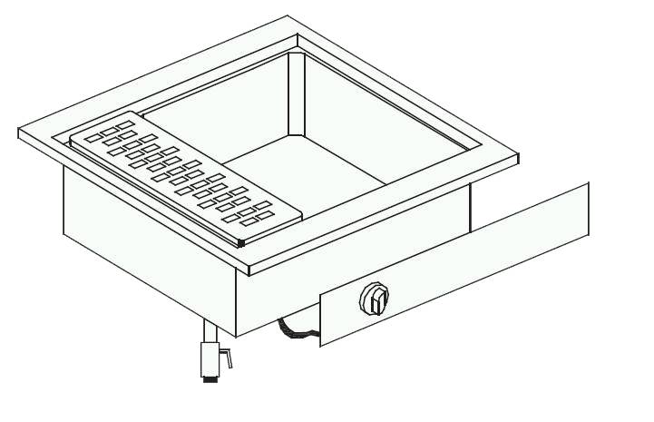 Elektro Nudelkocher, 600 x 600 x 331 mm, 28 L