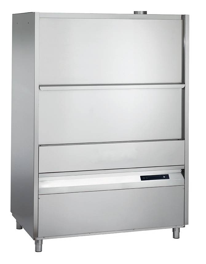PL Topfspülmaschine aus Edelstahl, 1435 x 990 x 2058 mm