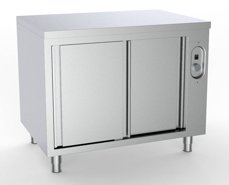 700 Wärmeschrank 1800 aus Edelstahl, 1800 x 700 x 850 mm