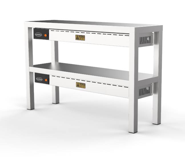 Aufsatzbord Keramisch aus Edelstahl, 250 W, 1000 x 300 x 650 mm
