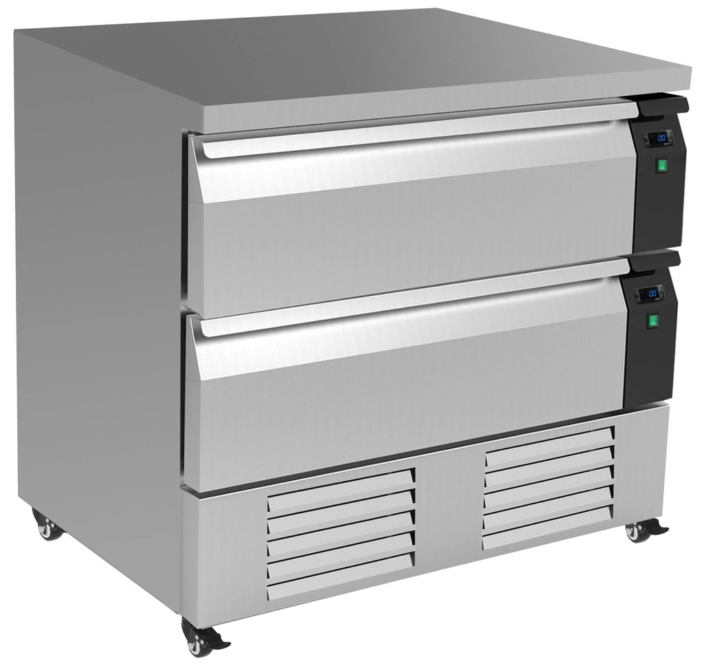 Kühl-/Tiefkühltisch Umschaltbar 2, 4 x 1/1 GN, 905 x 700 x 865 mm