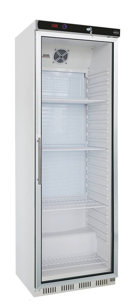 Kühlschrank 1 Glastür, 600 x 585 x 1855 mm, 350 L, weiß