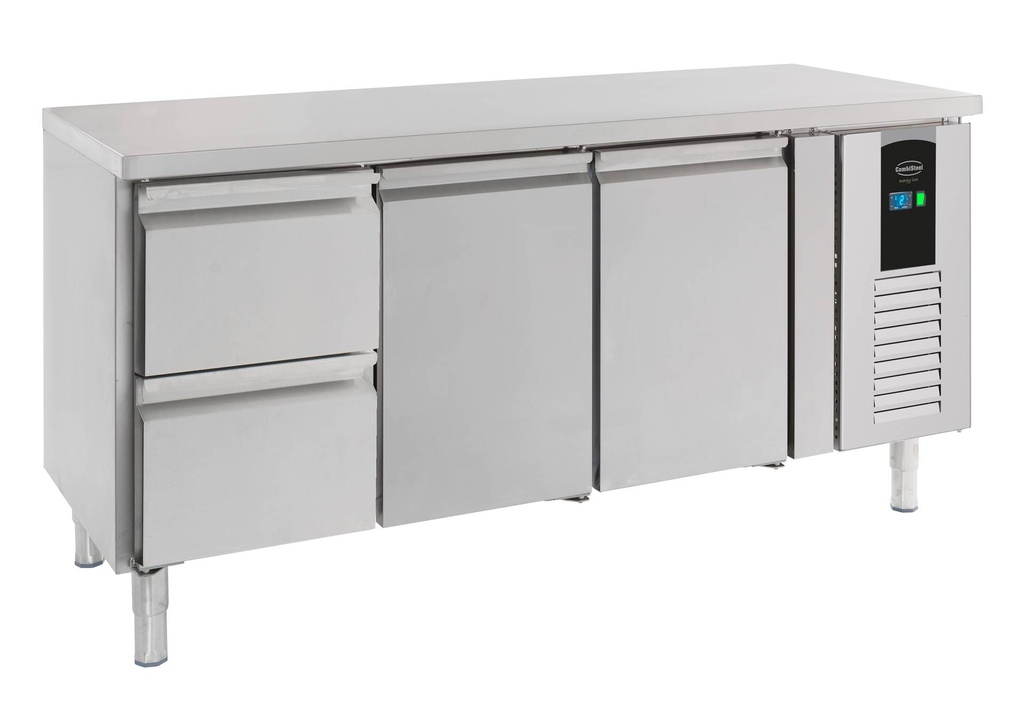 700 Kühltisch aus Edelstahl, 1795 x 700 x 860 mm, 242 L