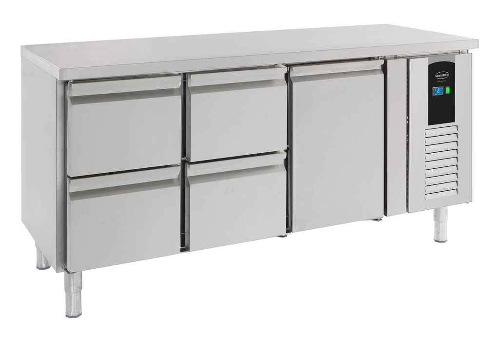700 Kühltisch aus Edelstahl, 1795 x 700 x 860 mm, 194 L