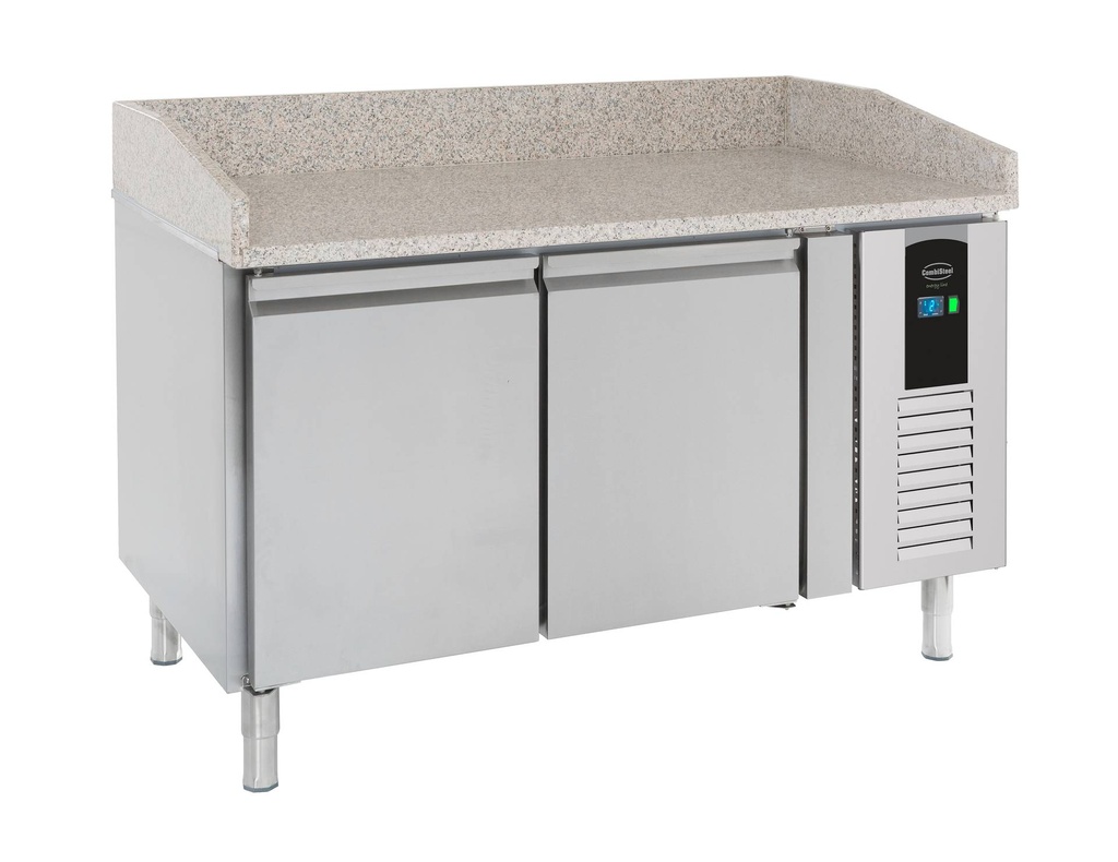 Pizzatisch 2 aus Edelstahl, 1510 x 800 x 1000 mm, 268 L