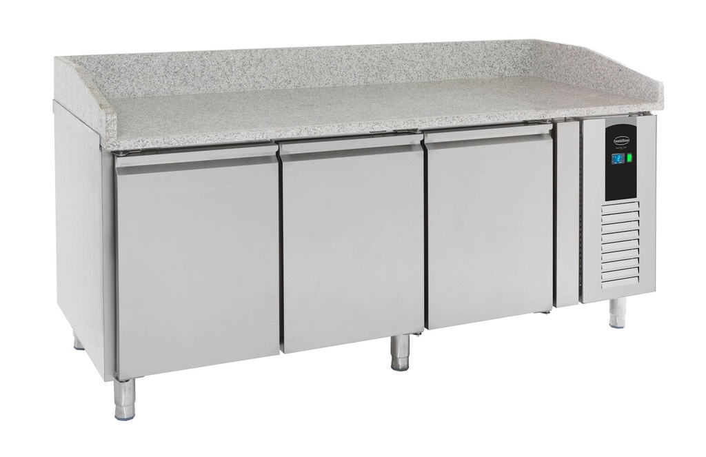 Pizzatisch 3 aus Edelstahl, 2020 x 800 x 1000 mm, 410 L