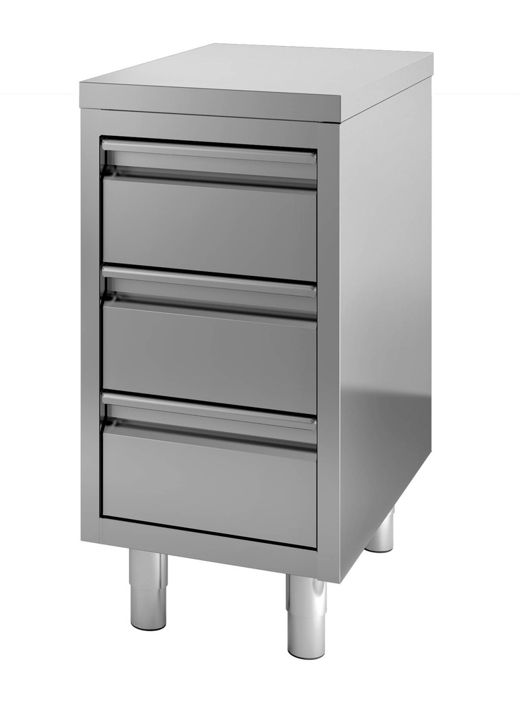 700 Arbeitstisch mit Schubladen 400, 400 x 700 x 850 mm