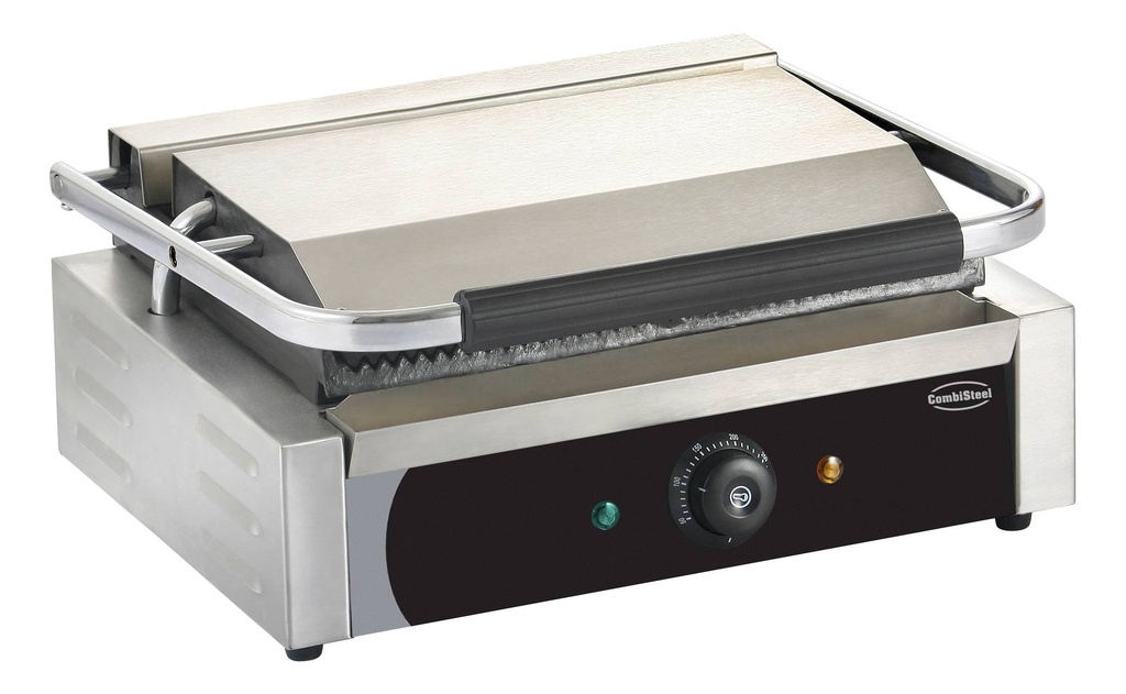 Kontaktgrill Panini aus Edelstahl, 440 x 410 x 190 mm