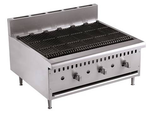 Gaslavasteingrill 3 Brenner, 915 x 800 x 590 mm