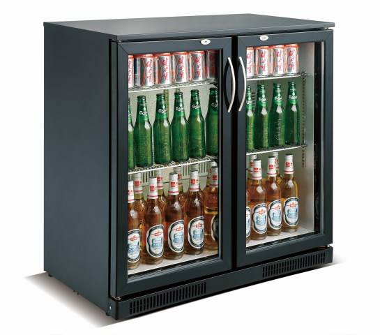 Barkühler 2 Türen, 900 x 500 x 900 mm, schwarz