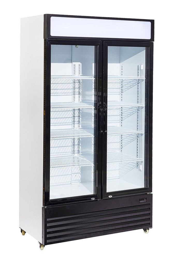 Kühlschrank 2 Glastüren BEZ-750 GD, 1120 x 610 x 1965 mm