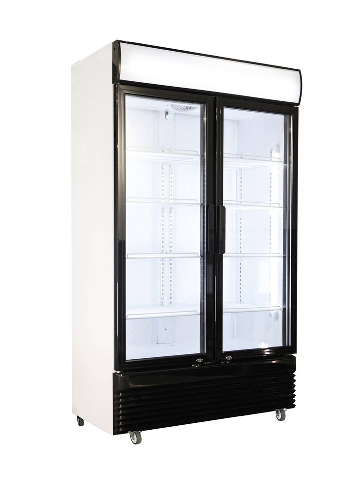 Kühlschrank 2 Glastüren BEZ-780 GD, 1120 x 595 x 2100 mm